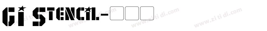 GI Stencil字体转换